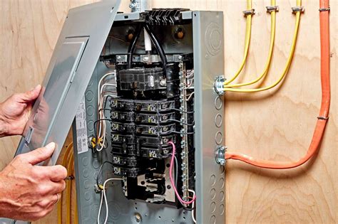 replace metal electrical box with plastic|installing a new breaker box.